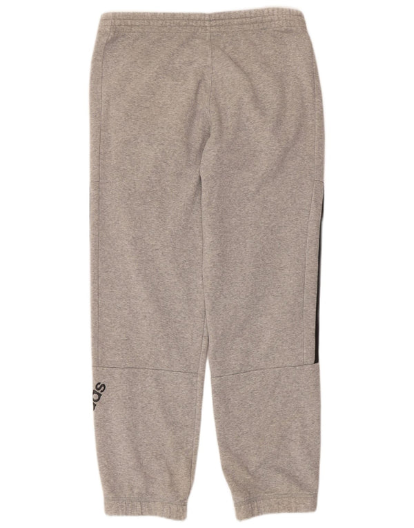 Pantaloni da tuta con grafica Adidas da uomo, pantaloni da jogging, piccoli, in cotone grigio screziato