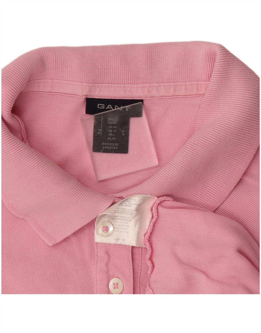 Polo da donna Gant UK 14 cotone rosa medio