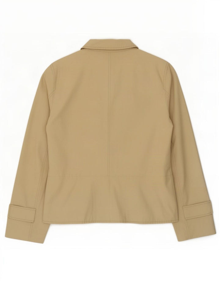 Cappotto da marinaio da donna Max & Co. UK 14 grande cotone beige