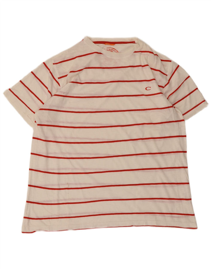 CARRERA T-shirt uomo Top grande a righe bianche in cotone