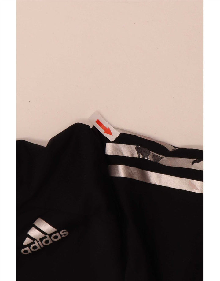 T-shirt Adidas Climacool da uomo piccola piccola in poliestere nero