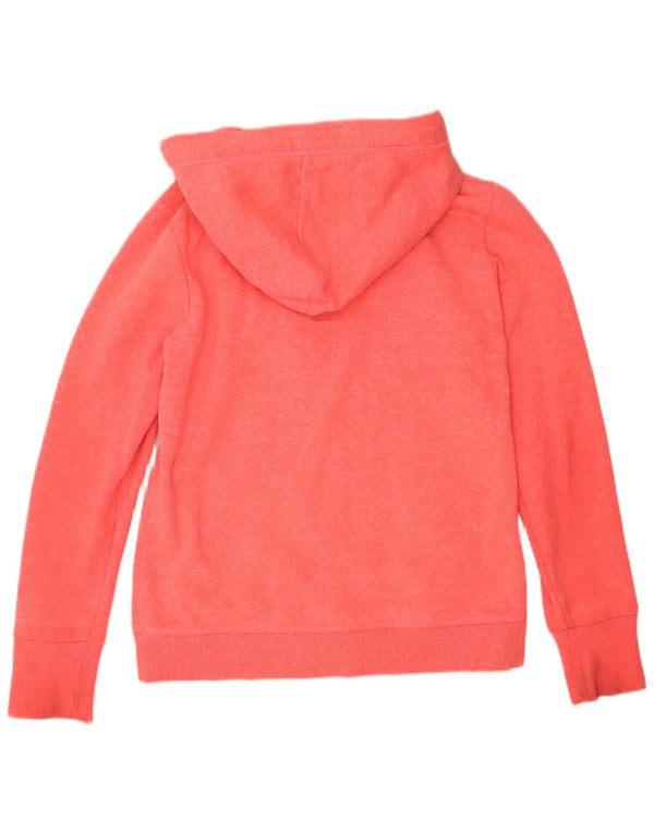 Maglione con cappuccio e zip da donna Superdry UK 16 Large Rosa Poliestere