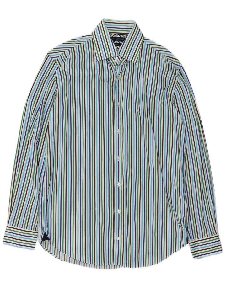 Camicia aderente da uomo Tommy Hilfiger taglia 39 15 1/2 media multicolore