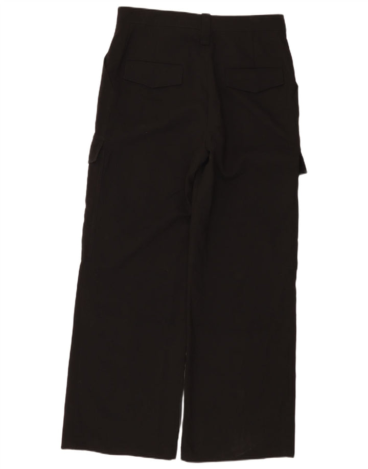 Pantaloni cargo Zara da donna a gamba larga medi W28 L30 neri