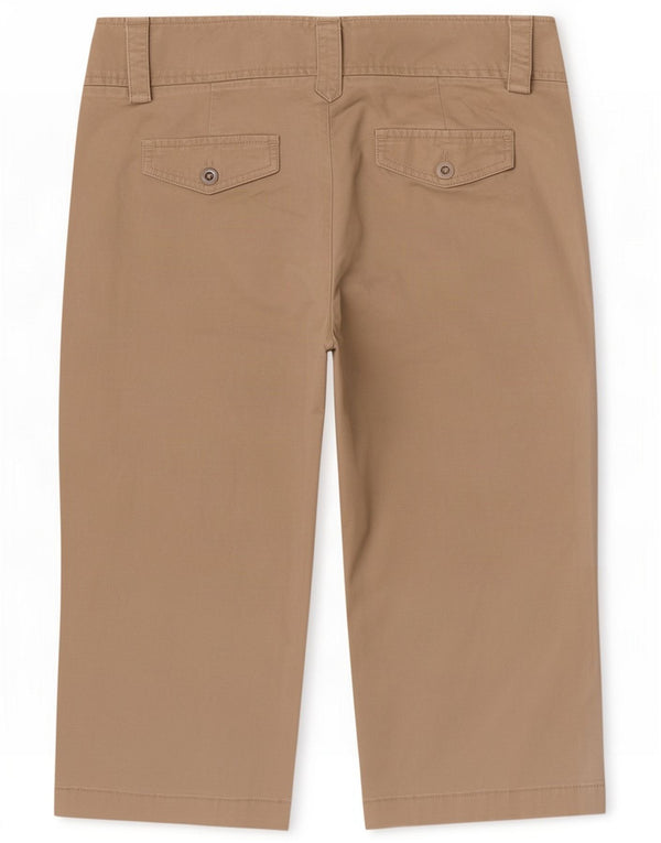 Dockers Pantaloncini chino da donna US 6 Medium W30 Cotone beige