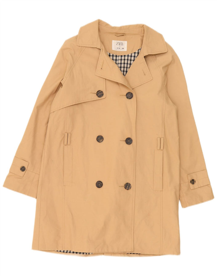 Trench per bambina Zara 13-14 anni Beige in poliestere