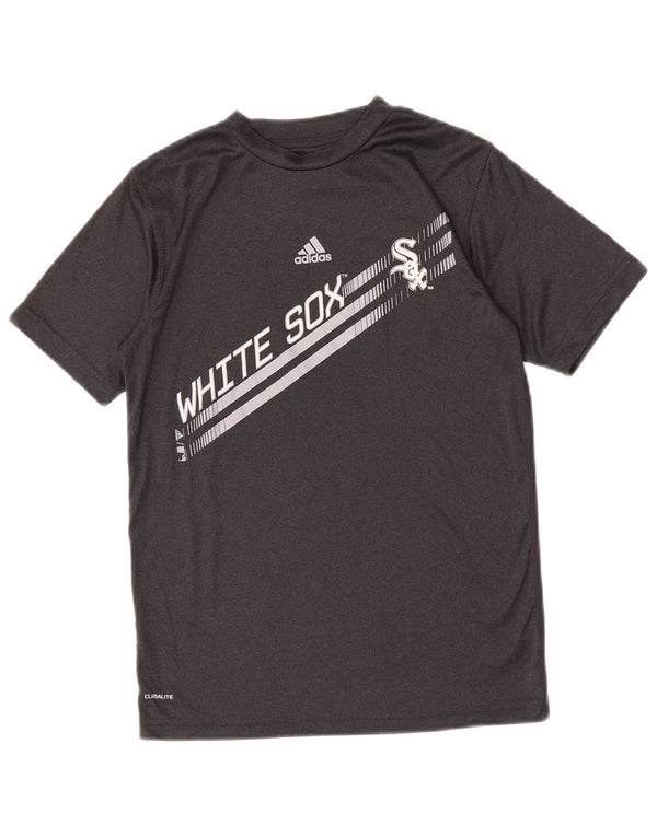 T-shirt grafica Adidas da bambino Chicago White Sox 10-11 anni Grigio medio
