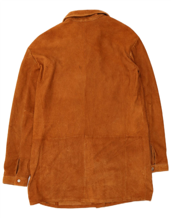 Giacca in pelle scamosciata da donna Pull & Bear UK 10 piccola Beige
