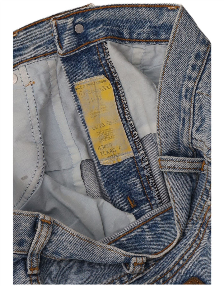 Jeans dritti da uomo Wrangler Texas W34 L32 cotone blu