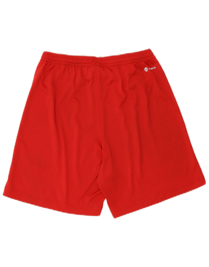 Pantaloncini sportivi Adidas Aeroready da uomo in poliestere rosso medio