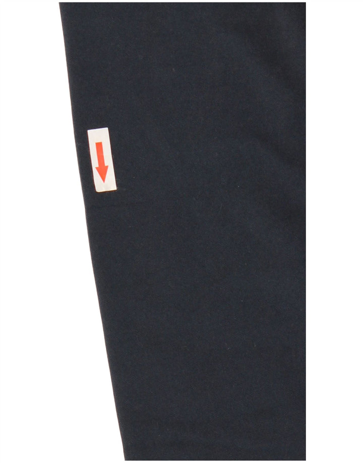 Felpa da uomo con collo con zip Lotto Maglione XL Blu navy in poliestere