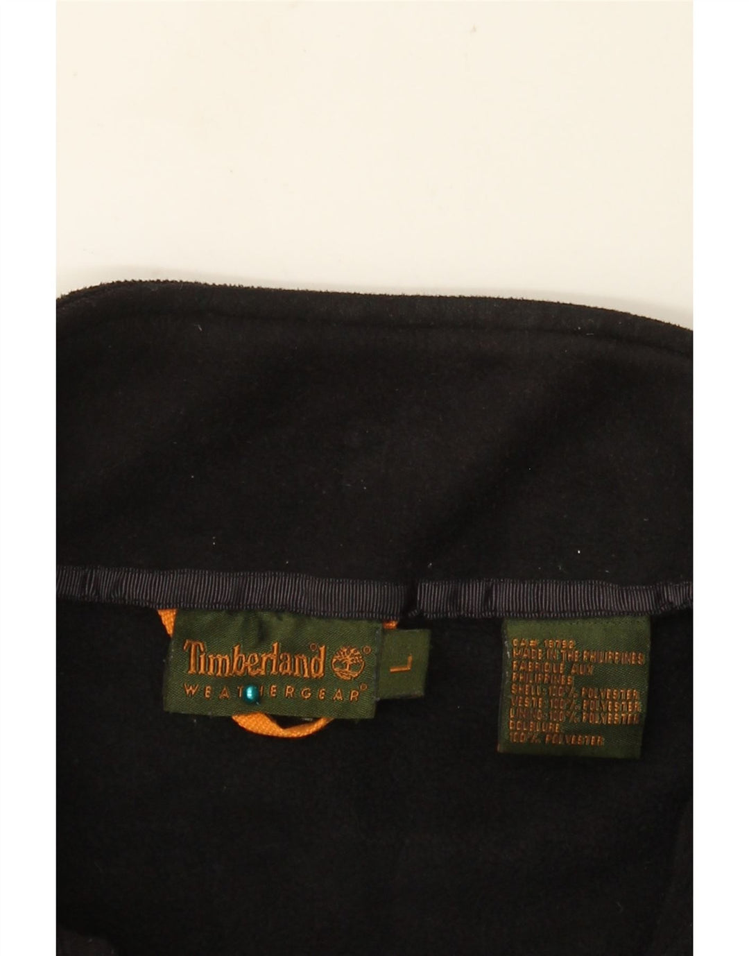 Giacca in pile da uomo TIMBERLAND UK 40 grande poliestere nero