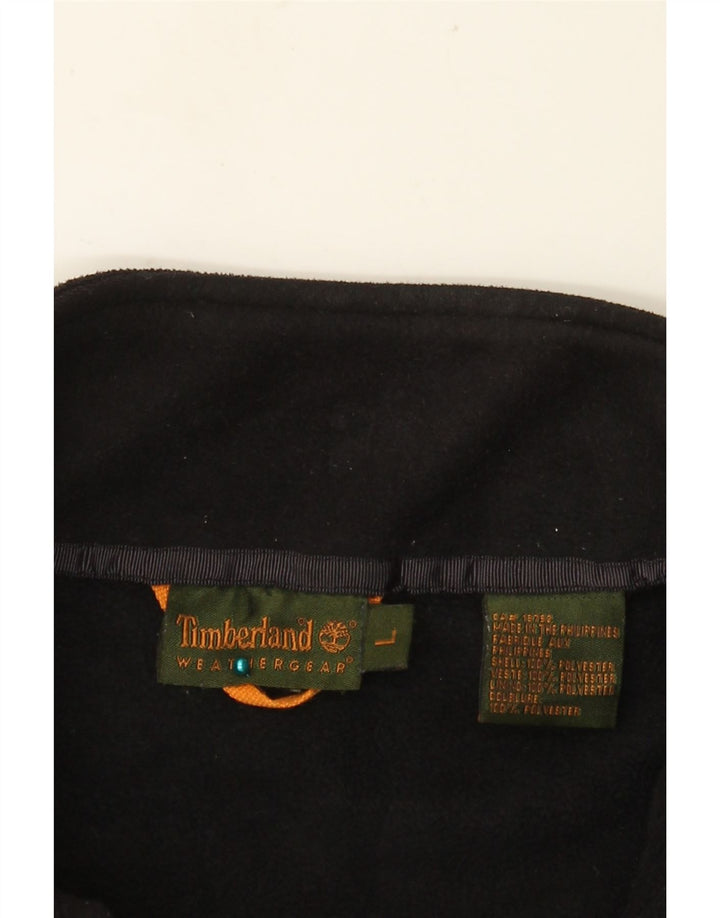 Giacca in pile da uomo TIMBERLAND UK 40 grande poliestere nero