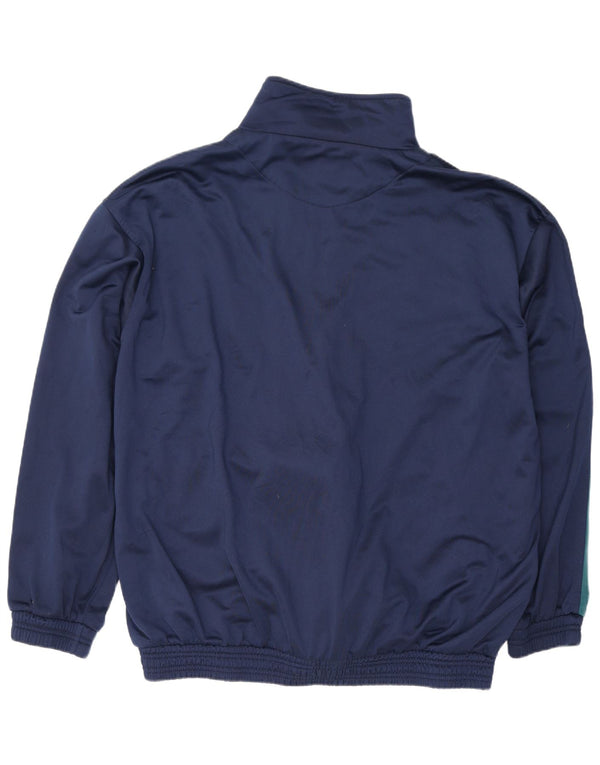 Giacca da tuta da uomo vintage 2XL Poliestere color block blu navy
