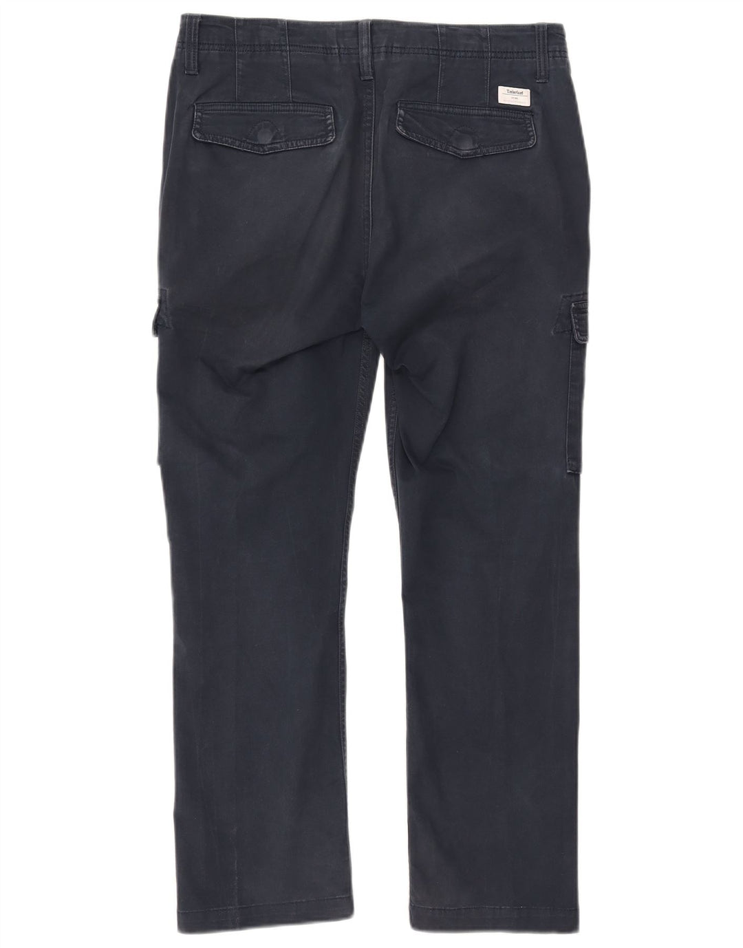 Pantaloni cargo dritti da uomo TIMBERLAND W30 L27 cotone blu navy