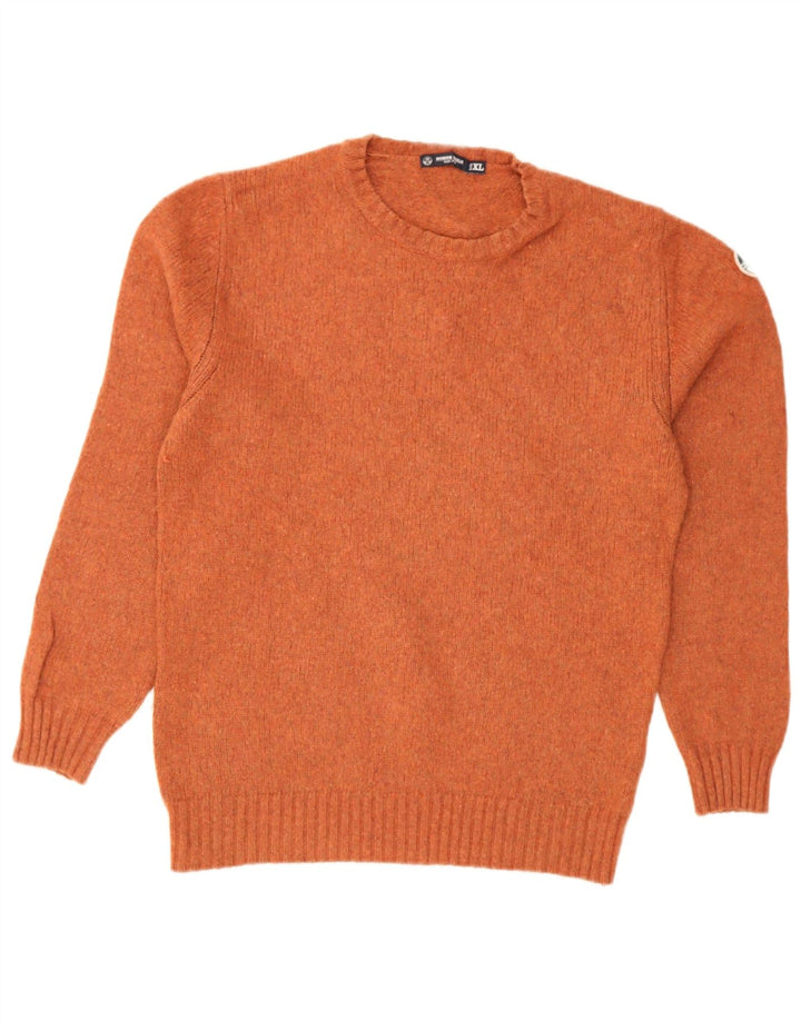 Maglione maglione girocollo da uomo North Sails XL in lana arancione
