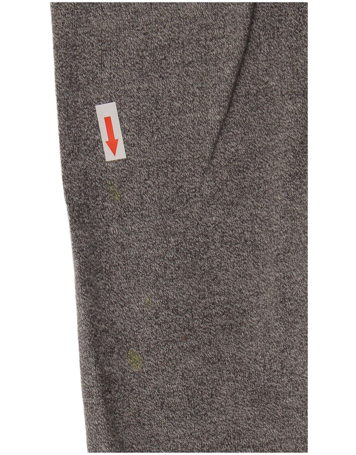 Maglione con cappuccio da uomo Tommy Hilfiger in cotone chiazzato grigio medio