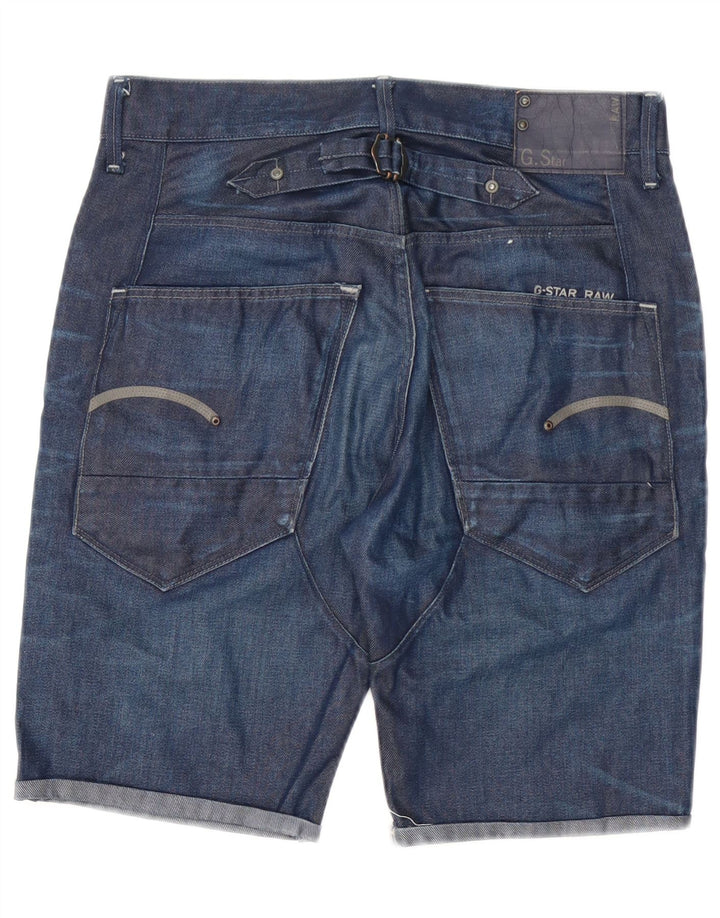 Pantaloncini di jeans da uomo G-Star W30 cotone blu medio
