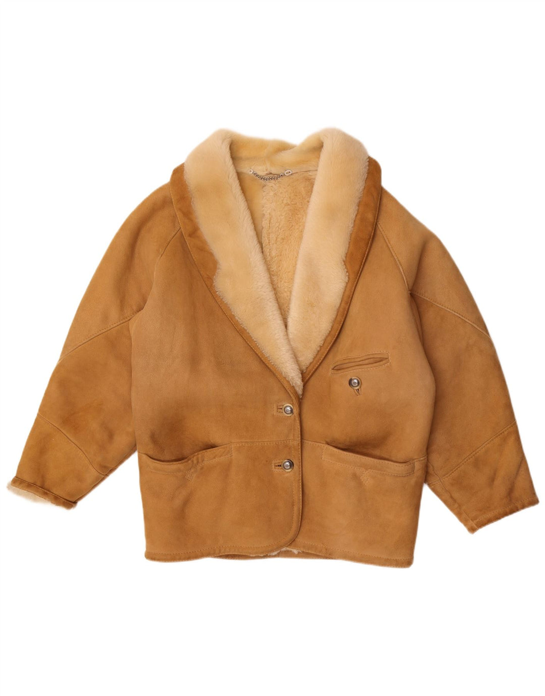 Giubbotto Shearling Oversize Donna Conbipel IT 42 Marrone Medio