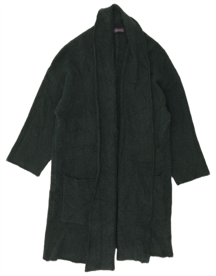 Maglione cardigan aperto lungo da donna Marks & Spencer UK 12 Verde medio