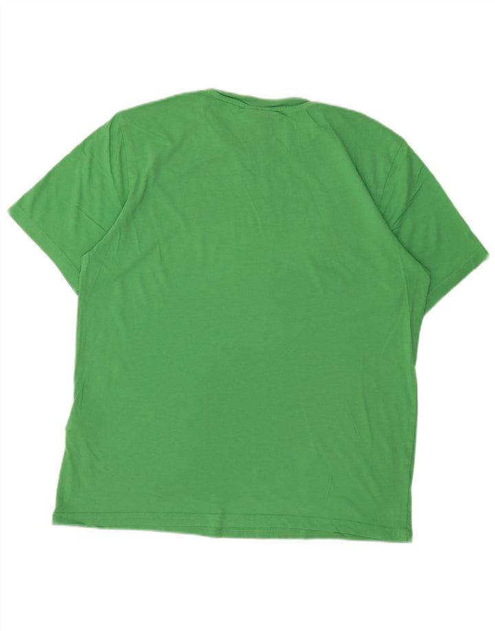 T-shirt grafica da uomo CHAMPION Top in cotone verde medio