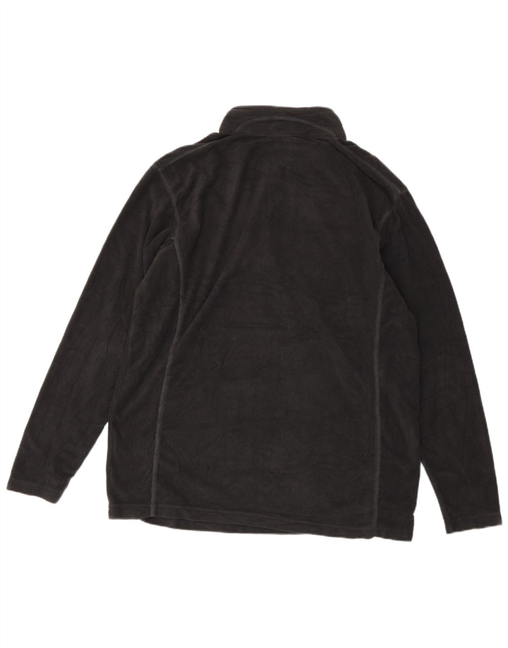 Maglione in pile Columbia da uomo con zip e collo XL nero