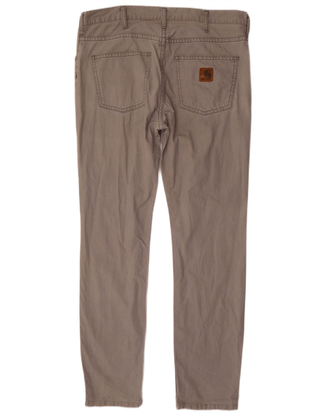 Pantaloni casual slim da uomo CARHARTT W36 L34 cotone grigio