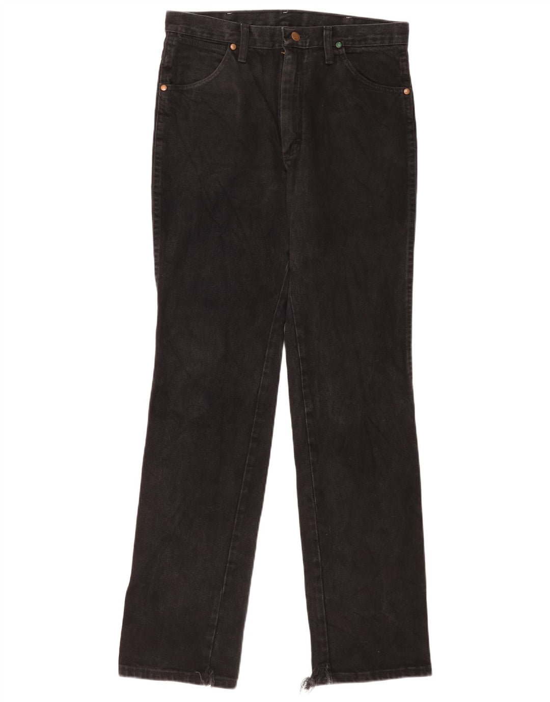 Jeans dritti da donna Wrangler W31 L34 cotone nero