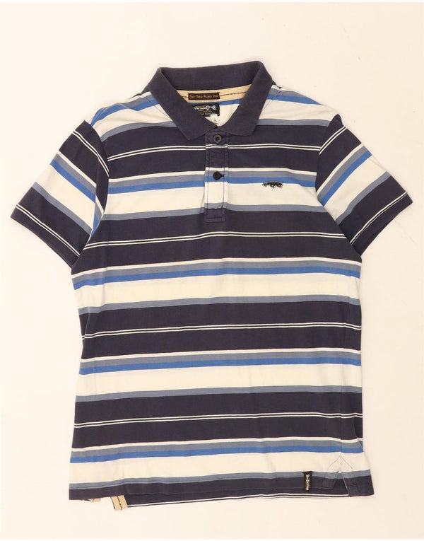Polo da uomo Jack & Jones in cotone a righe medie multicolore