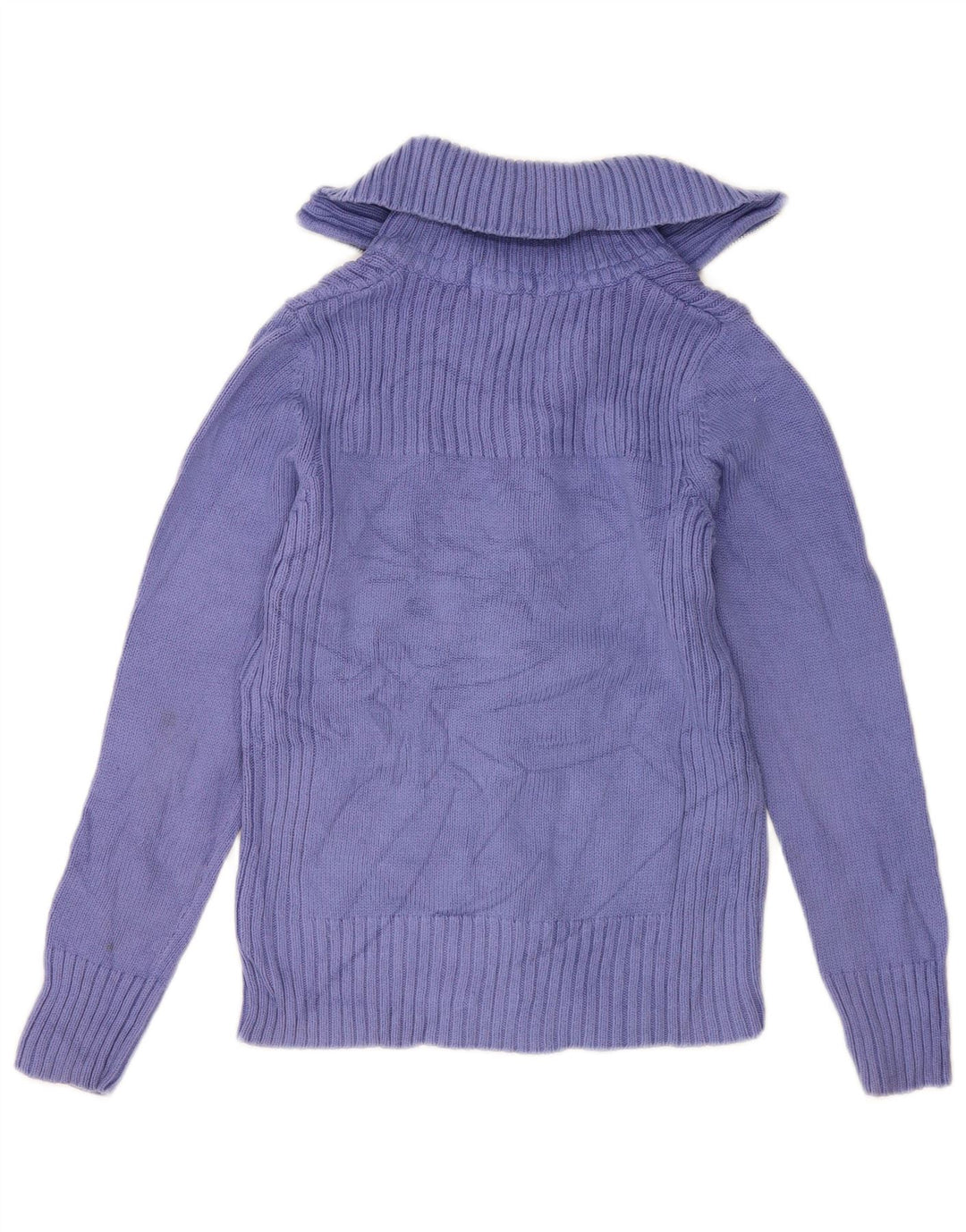 Maglione cardigan da donna Marks & Spencer UK 12 Cotone viola medio