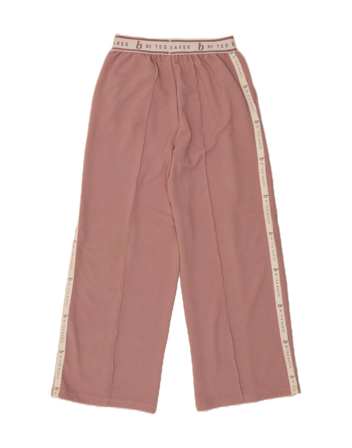 TED BAKER Womens Graphic Full Tracksuit UK 8 Small  Pink Colourblock Vintage Ted Baker and Second-Hand Ted Baker from Messina Hembry 