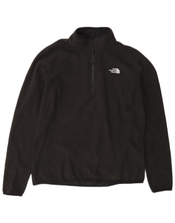 Maglione in pile da donna con collo e zip The North Face UK 16 grande poliestere nero
