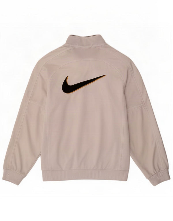 Giacca superiore della tuta grafica da ragazzo Nike 12-13 anni Large Poliestere bianco
