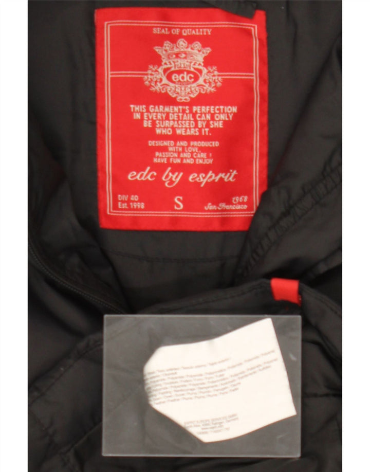 ESPRIT Womens Padded Gilet UK 10 Small Black Polyamide Vintage Esprit and Second-Hand Esprit from Messina Hembry 