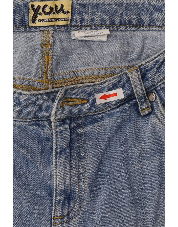 Jeans bootcut da donna vintage W32 L28 in cotone blu