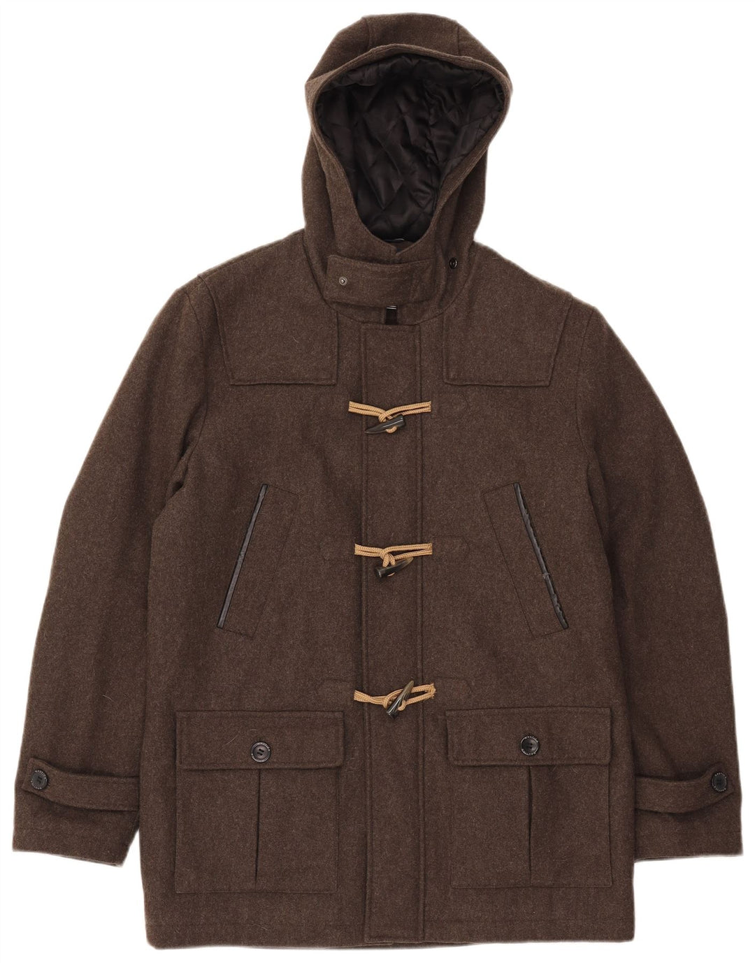 Montgomery con cappuccio da uomo Nautica UK 38 Lana marrone medio