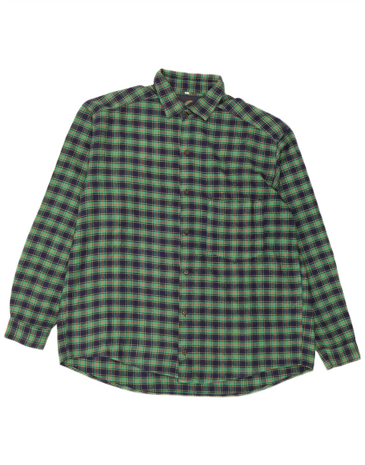 Camicia da uomo in flanella Rifle, acrilico a quadri verde medio