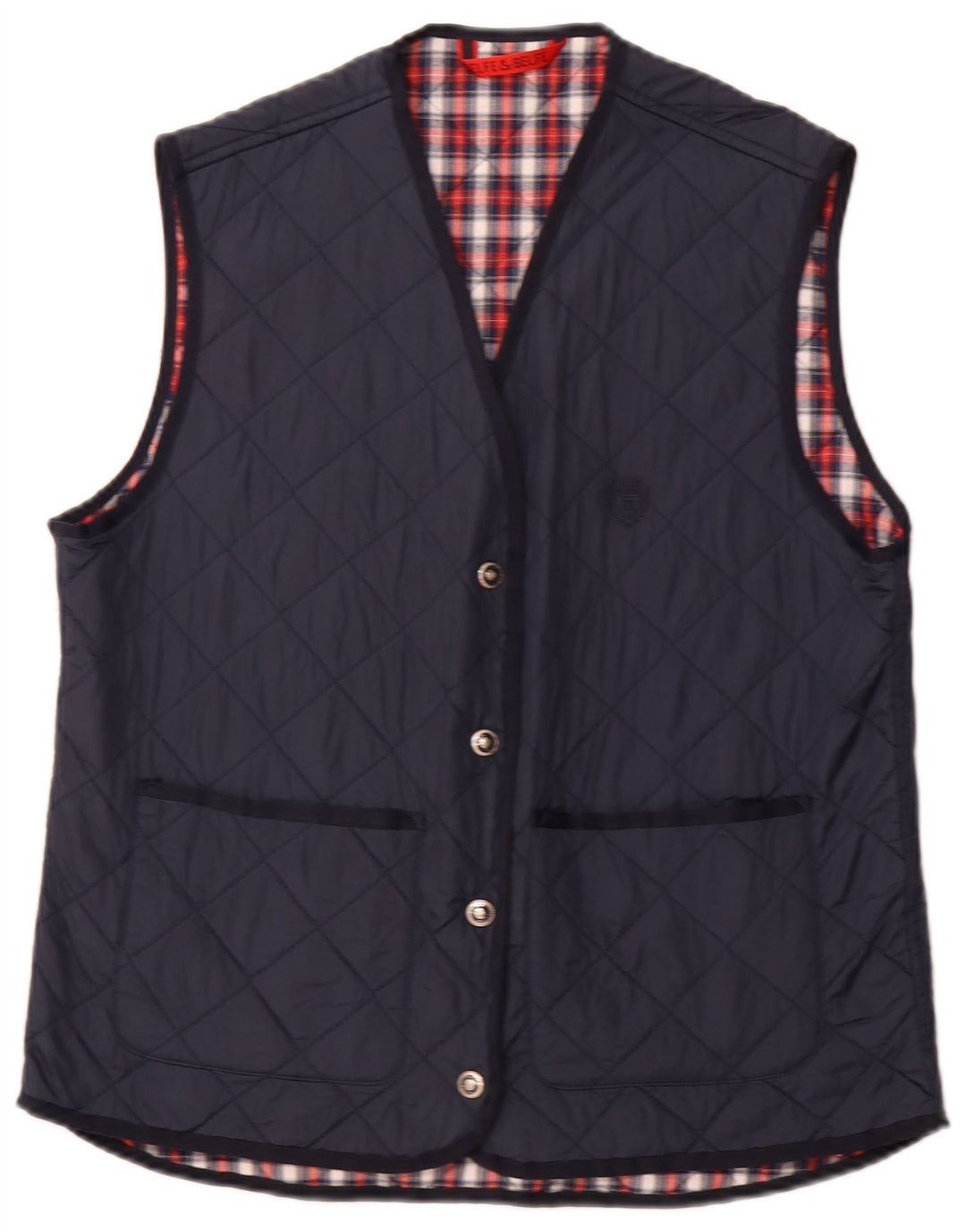 Gilet trapuntato da uomo BELFE & BELFE IT 46 piccolo in nylon blu navy