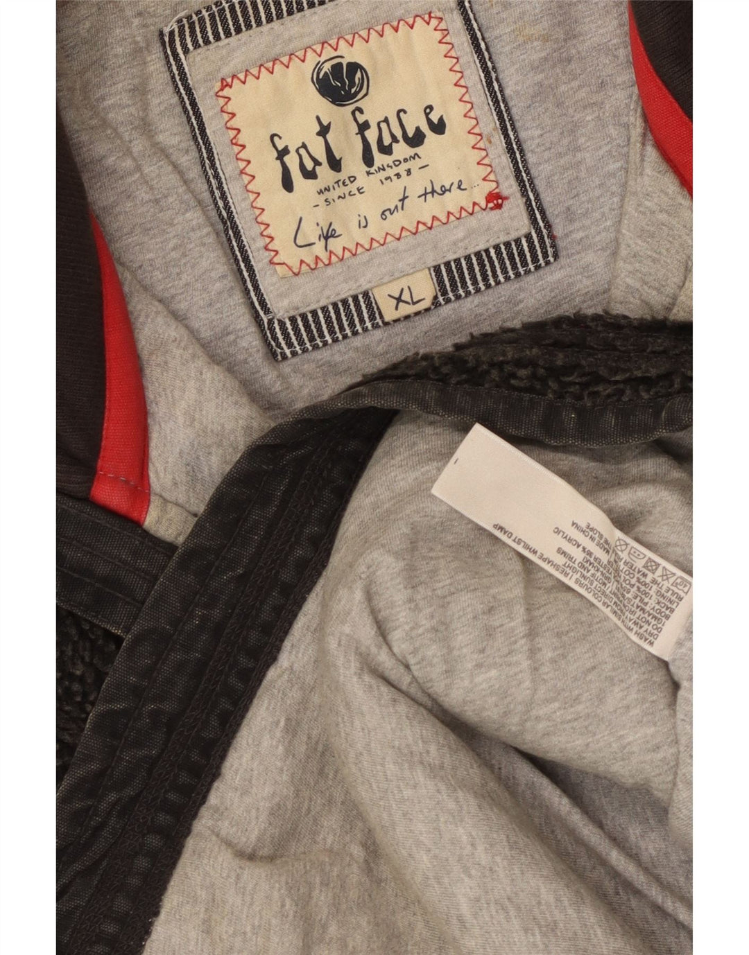 Giacca in pile da uomo Fat Face UK 42 XL Poliestere nero