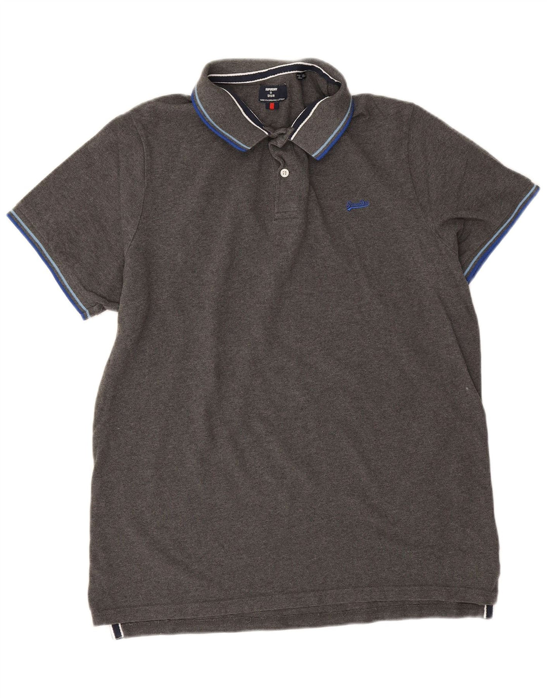 Polo da uomo Superdry 2XL in cotone grigio