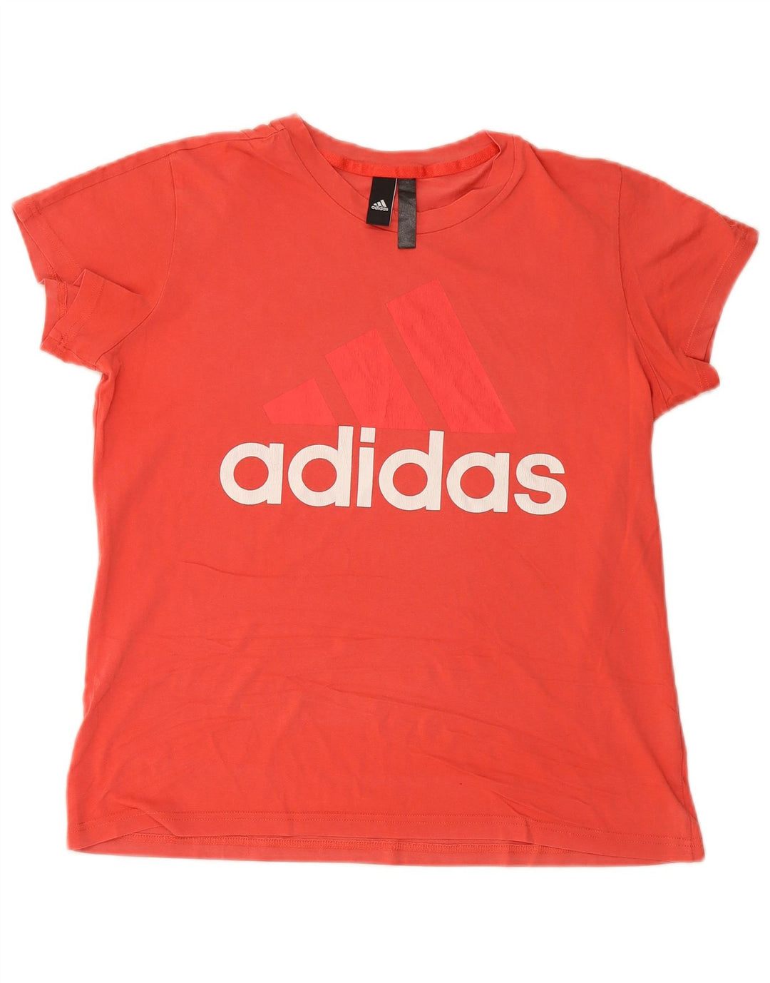 T-shirt grafica da donna ADIDAS Top UK 18 XL rosso cotone