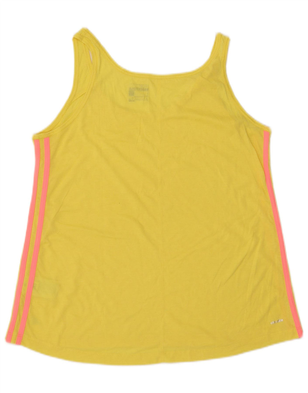 Canotta ADIDAS Climalite da donna UK 16/18 Large Giallo Poliestere