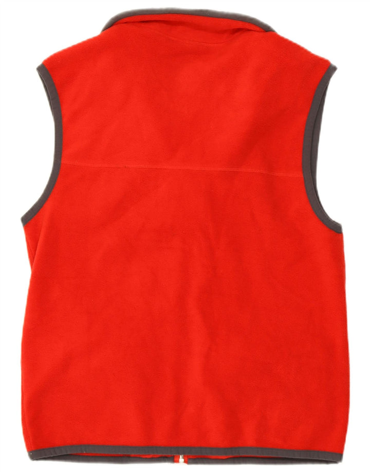 CHAMPION Mens Fleece Gilet UK 36 Small Red Polyester Vintage Champion and Second-Hand Champion from Messina Hembry 