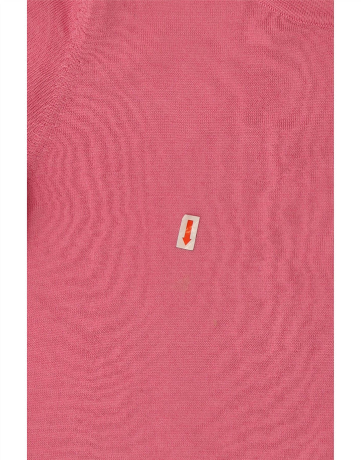 Maglione maglione girocollo da donna HOBBS UK 12 Lana rosa medio