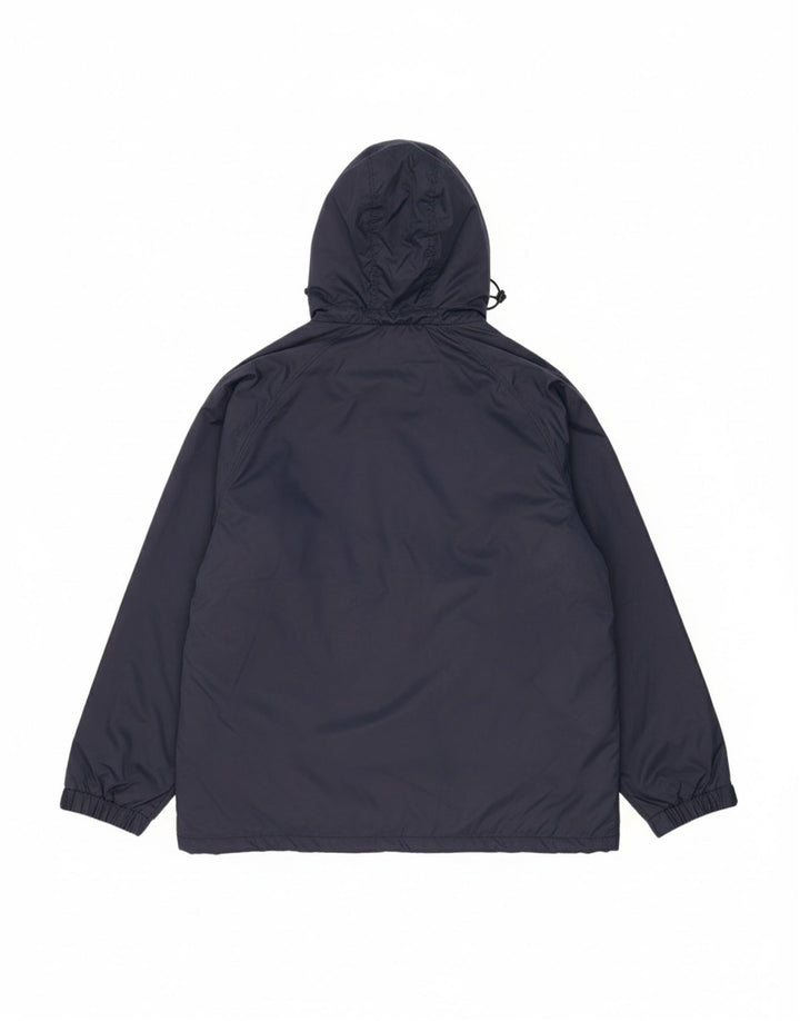 CHAMPION Mens Hooded Padded Jacket UK 42 XL Navy Blue Polyamide