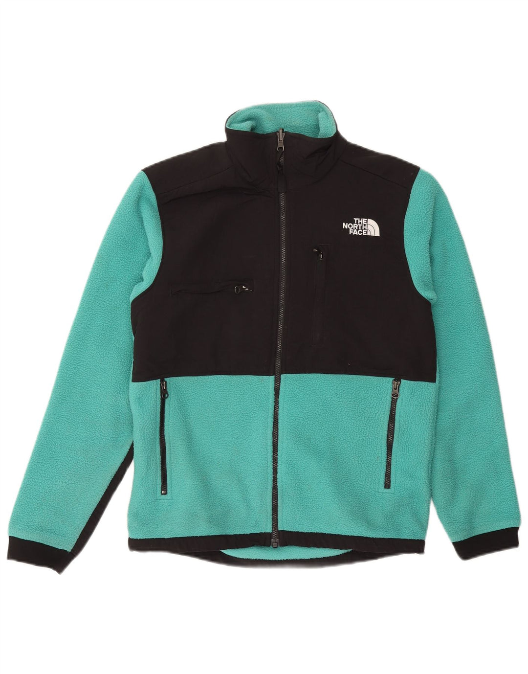 THE NORTH FACE Giacca in pile da uomo UK 36 Piccolo color turchese