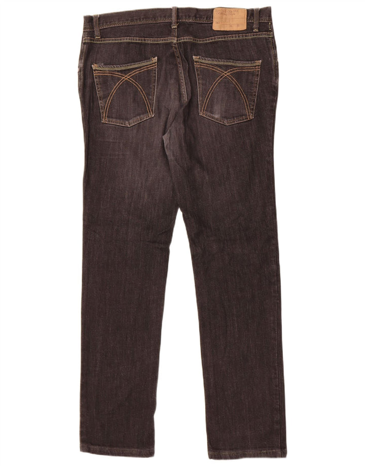 Jeans slim da uomo Benetton W36 L31 neri