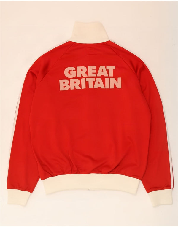 Giacca da ginnastica da uomo Adidas Great Britain, grande, colore rosso