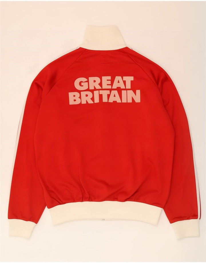 Giacca da ginnastica da uomo Adidas Great Britain, grande, colore rosso