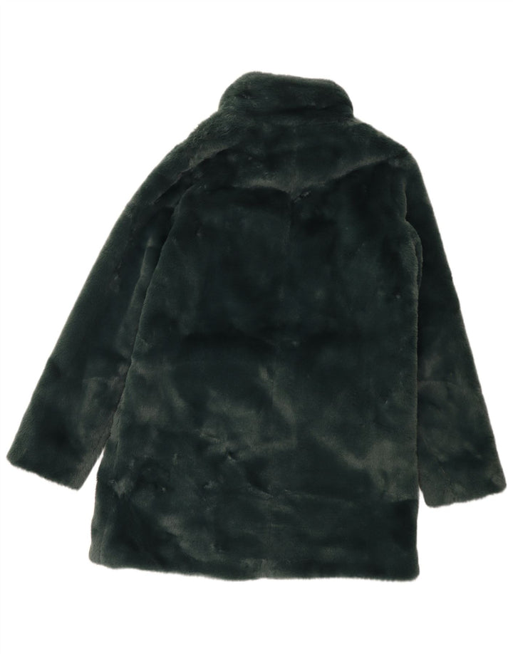 Soprabito oversize in pelliccia sintetica da donna Fat Face UK 10 piccolo poliestere verde